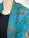 Square Silk Scarves featuring warp and weft designs