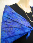 Square Silk Scarves featuring warp and weft designs