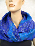 Square Silk Scarves featuring warp and weft designs