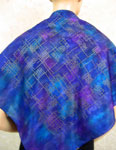 Square Silk Scarves featuring warp and weft designs