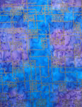 Square Silk Scarves featuring warp and weft designs