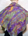 Square Silk Scarves featuring warp and weft designs