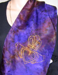 Silk Scarves featuring Celtic Claddagh designs