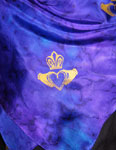 Silk Scarves featuring Celtic Claddagh designs
