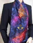 Silk Scarves featuring Celtic Claddagh designs