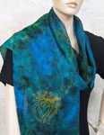 Silk Scarves featuring Celtic Luckenbooth designs