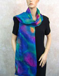 Pure Silk Opal painted Shawls