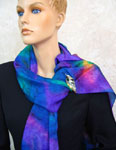 Pure Silk Opal painted Shawls