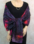 Pure Silk Opal painted Shawls