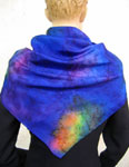 Silk Opal painted Square Scarves