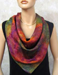 Silk Opal painted Square Scarves