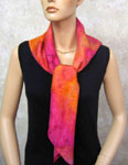 Silk Opal painted Square Scarves