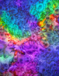 Silk Opal painted Square Scarves