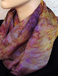 Long Silk Scarves featuring Vineyard Art designs