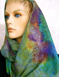 Long Silk Scarves featuring Vineyard Art designs
