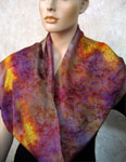 Long Silk Scarves featuring Vineyard Art designs