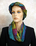 Long Silk Shawls featuring Vineyard Art designs