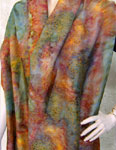 Long Silk Shawls featuring Vineyard Art designs