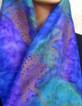 Square Silk Scarves featuring Vineyard Art designs