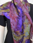 Silk Scarves featuring Scottish Wild Highland Thistle designs